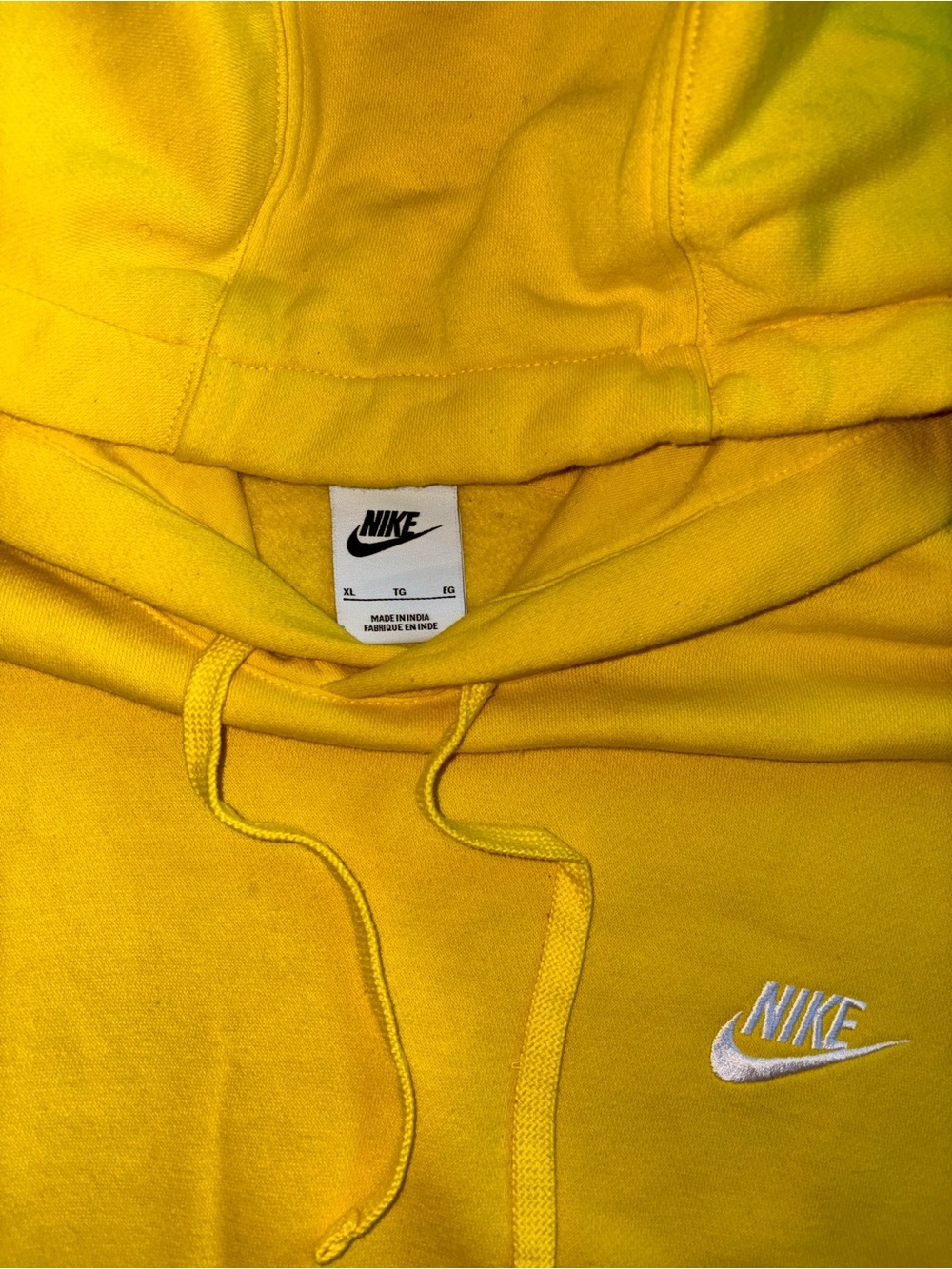 Nike Men’s Yellow Hoodie